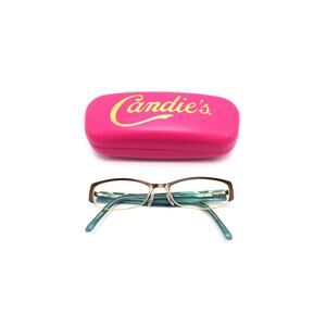 Candie's C ELLA 50-16-135mm Brown/Green Eyeglasses FRAMES ONLY - GOOD CONDITION